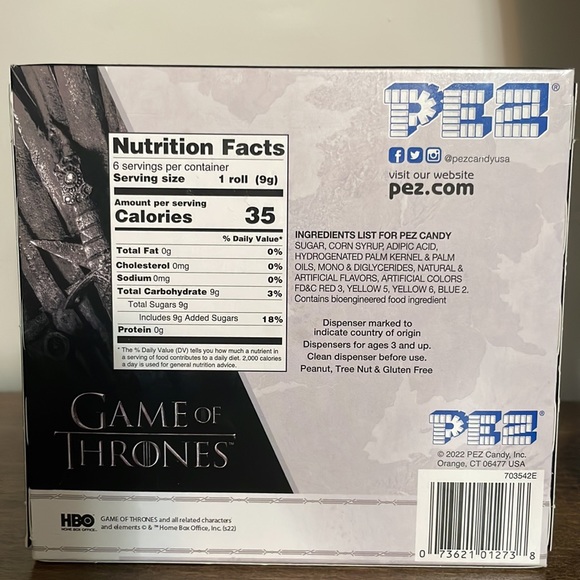 Game of Thrones PEZ Dispenser, Jon Snow and Dragon. NIB - Picture 2 of 5
